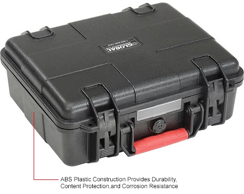 Cheapest 🎉 Global Industrial Waterproof Hard Case W/Pinch Tear Foam, 11"L x 9-11/16"W x 4-3/16"H, Black 😀 15 Cheapest 🎉 Global Industrial Waterproof Hard Case W/Pinch Tear Foam, 11"L x 9-11/16"W x 4-3/16"H, Black 😀 - Image 15