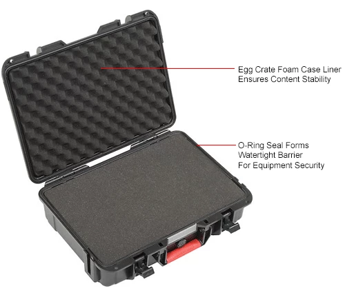 Discount 🌟 Global Industrial Waterproof Hard Case w/Pinch Tear Foam 14"L x 10-23/32"W x 4-11/64"H, Blk 🥰 16 Discount 🌟 Global Industrial Waterproof Hard Case w/Pinch Tear Foam 14"L x 10-23/32"W x 4-11/64"H, Blk 🥰 - Image 16