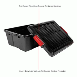 Outlet ⌛ Quantum Storage Systems Quantum Heavy-Duty Latch Container with Lid 21"Lx15-7/8"x7-3/4"H Black Price Each - Pkg Qty 6 ❤️ 21 Outlet ⌛ Quantum Storage Systems Quantum Heavy-Duty Latch Container with Lid 21"Lx15-7/8"x7-3/4"H Black Price Each - Pkg Qty 6 ❤️ -Containers shop 493488BKIN 3wco