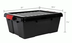 Outlet ⌛ Quantum Storage Systems Quantum Heavy-Duty Latch Container with Lid 21"Lx15-7/8"x7-3/4"H Black Price Each - Pkg Qty 6 ❤️ 23 Outlet ⌛ Quantum Storage Systems Quantum Heavy-Duty Latch Container with Lid 21"Lx15-7/8"x7-3/4"H Black Price Each - Pkg Qty 6 ❤️ -Containers shop 493488BKIN dim