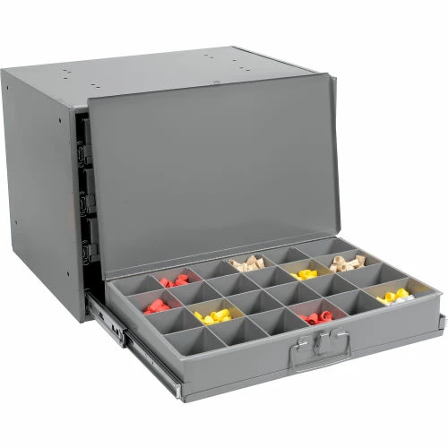 New 💯 Durham Mfg. Durham Steel Compartment Box Rack Heavy Duty Bearing 20 x 15-3/4 x 15 with 4 of 24-Compartment Boxes 🛒 3 New 💯 Durham Mfg. Durham Steel Compartment Box Rack Heavy Duty Bearing 20 x 15-3/4 x 15 with 4 of 24-Compartment Boxes 🛒 - Image 3