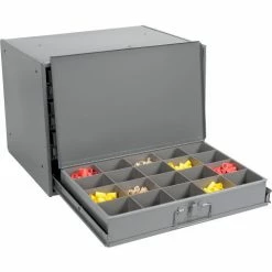 Budget 👏 Durham Mfg. Durham Steel Compartment Box Rack 20 x 15-3/4 x 15 with 4 of 20-Compartment Boxes 😍 -Containers shop 493503 02