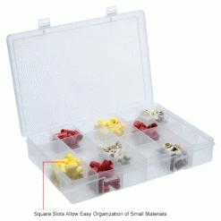 Hot Sale 🧨 Durham Mfg. Durham Steel Compartment Box Rack 13-1/2 x 9-1/8 x 13-1/4 with 5 of 24-Compartment Plastic Boxes 👍 -Containers shop 493512IN 3wco