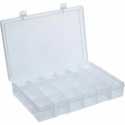 Hot Sale 🧨 Durham Mfg. Durham Steel Compartment Box Rack 13-1/2 x 9-1/8 x 13-1/4 with 5 of 24-Compartment Plastic Boxes 👍 -Containers shop 493512 03
