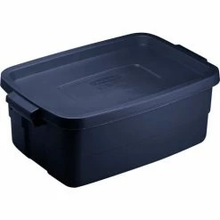 Cheapest ⌛ Rubbermaid® Roughneck™ Tote 3 Gallon 15-11/16"L x 10-5/8"W x 7"H Dark Indigo Metallic - Pkg Qty 6 🎉