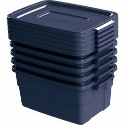 Cheapest ⌛ Rubbermaid® Roughneck™ Tote 3 Gallon 15-11/16"L x 10-5/8"W x 7"H Dark Indigo Metallic - Pkg Qty 6 🎉 9 Cheapest ⌛ Rubbermaid® Roughneck™ Tote 3 Gallon 15-11/16"L x 10-5/8"W x 7"H Dark Indigo Metallic - Pkg Qty 6 🎉 -Containers shop 493590 4