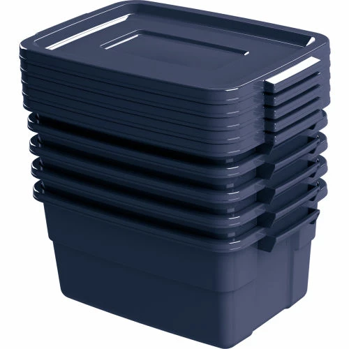 Cheapest ⌛ Rubbermaid® Roughneck™ Tote 3 Gallon 15-11/16"L x 10-5/8"W x 7"H Dark Indigo Metallic - Pkg Qty 6 🎉 4 Cheapest ⌛ Rubbermaid® Roughneck™ Tote 3 Gallon 15-11/16"L x 10-5/8"W x 7"H Dark Indigo Metallic - Pkg Qty 6 🎉 - Image 4