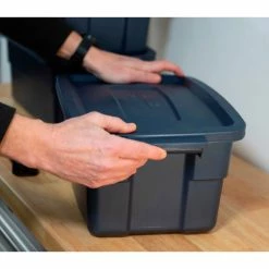 Cheapest ⌛ Rubbermaid® Roughneck™ Tote 3 Gallon 15-11/16"L x 10-5/8"W x 7"H Dark Indigo Metallic - Pkg Qty 6 🎉 10 Cheapest ⌛ Rubbermaid® Roughneck™ Tote 3 Gallon 15-11/16"L x 10-5/8"W x 7"H Dark Indigo Metallic - Pkg Qty 6 🎉 -Containers shop 493590 5