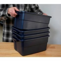 Cheapest ⌛ Rubbermaid® Roughneck™ Tote 3 Gallon 15-11/16"L x 10-5/8"W x 7"H Dark Indigo Metallic - Pkg Qty 6 🎉 11 Cheapest ⌛ Rubbermaid® Roughneck™ Tote 3 Gallon 15-11/16"L x 10-5/8"W x 7"H Dark Indigo Metallic - Pkg Qty 6 🎉 -Containers shop 493590 6
