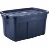 Budget 👏 Rubbermaid® Roughneck™ Tote 31 Gallon 32-5/16"Lx20-3/8"Wx16-11/16"H Dark Indigo Metallic - Pkg Qty 6 🔥