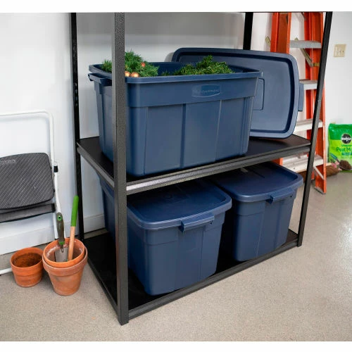 Budget 👏 Rubbermaid® Roughneck™ Tote 31 Gallon 32-5/16"Lx20-3/8"Wx16-11/16"H Dark Indigo Metallic - Pkg Qty 6 🔥 4 Budget 👏 Rubbermaid® Roughneck™ Tote 31 Gallon 32-5/16"Lx20-3/8"Wx16-11/16"H Dark Indigo Metallic - Pkg Qty 6 🔥 - Image 4