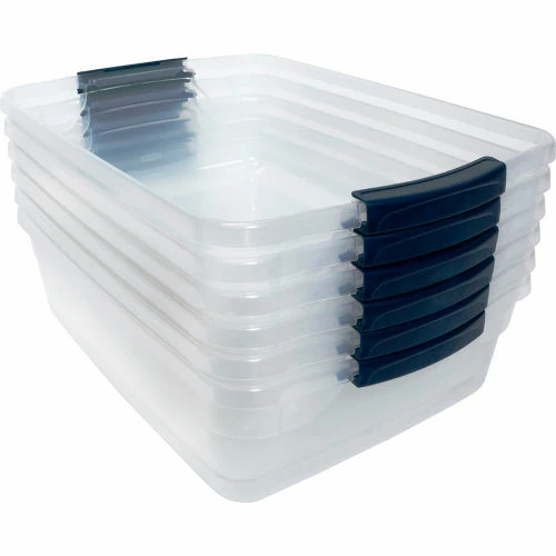 Cheap 🥰 Rubbermaid® Cleverstore™ Clear Latching Storage Tote w/Lid 16 Quart 16-7/8x13-3/8x5-1/2 - Pkg Qty 8 👏 3 Cheap 🥰 Rubbermaid® Cleverstore™ Clear Latching Storage Tote w/Lid 16 Quart 16-7/8x13-3/8x5-1/2 - Pkg Qty 8 👏 - Image 3