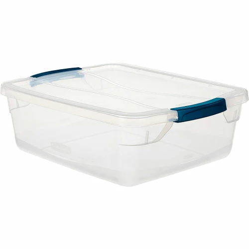 Cheap 🥰 Rubbermaid® Cleverstore™ Clear Latching Storage Tote w/Lid 16 Quart 16-7/8x13-3/8x5-1/2 - Pkg Qty 8 👏 4 Cheap 🥰 Rubbermaid® Cleverstore™ Clear Latching Storage Tote w/Lid 16 Quart 16-7/8x13-3/8x5-1/2 - Pkg Qty 8 👏 - Image 4