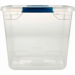 Buy 🛒 Rubbermaid® Cleverstore™ Clear Latching Storage Tote w/Lid 30 Quart 16-7/8x13-3/8x11-1/2 - Pkg Qty 8 🧨 -Containers shop 493671 4