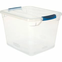 Buy 🛒 Rubbermaid® Cleverstore™ Clear Latching Storage Tote w/Lid 30 Quart 16-7/8x13-3/8x11-1/2 - Pkg Qty 8 🧨 -Containers shop 493671 7