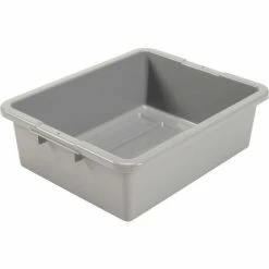 Promo 🔥 Global Industrial™ NSF Plastic Bus Tub, 21-1/2"L x 17-3/4"W x 7"H, Gray - Pkg Qty 5 ❤️