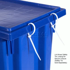 Flash Sale ❤️ Global Industrial™ Lid LID181 for Stack and Nest Storage Container SNT180, SNT185, Blue - Pkg Qty 6 🥰 -Containers shop 498401BL 2wco