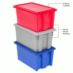 Outlet 🔔 Akro-Mils Lid 35181 For Nest & Stack Tote 35180, 35185, Red - Pkg Qty 6 😉 -Containers shop 498401 3wco 2