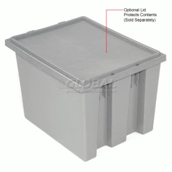 Best Sale 💯 Global Industrial Stack and Nest Storage Container SNT195 No Lid 19-1/2 x 15-1/2 x 13, Gray - Pkg Qty 6 🌟 53 Best Sale 💯 Global Industrial Stack and Nest Storage Container SNT195 No Lid 19-1/2 x 15-1/2 x 13, Gray - Pkg Qty 6 🌟 -Containers shop 498422GY 6wco