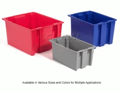 Deals 🎉 Akro-Mils Nest & Stack Tote 35190 - 19-1/2"L x 15-1/2"W x 10"H, Gray - Pkg Qty 6 🔔 -Containers shop 498422 2wco 4