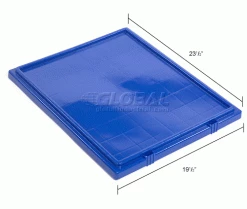 Wholesale ⌛ Global Industrial™ Lid LID231 for Stack and Nest Storage Container SNT225, SNT230, Blue - Pkg Qty 3 🛒 -Containers shop 498425BL dim
