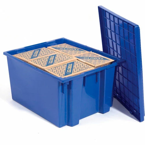 Hot Sale ๐งจ Global Industrial Stack and Nest Storage Container SNT300 No Lid 29-1/2 x 19-1/2 x 15, Blue - Pkg Qty 3 ๐ 4 Hot Sale ๐งจ Global Industrial Stack and Nest Storage Container SNT300 No Lid 29-1/2 x 19-1/2 x 15, Blue - Pkg Qty 3 ๐ - Image 4