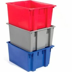 Buy ❤️ Global Industrial Stack and Nest Storage Container SNT230 No Lid 23-1/2 x 19-1/2 x 13, Blue - Pkg Qty 3 ⌛ 33 Buy ❤️ Global Industrial Stack and Nest Storage Container SNT230 No Lid 23-1/2 x 19-1/2 x 13, Blue - Pkg Qty 3 ⌛ -Containers shop 498427BL 13 1