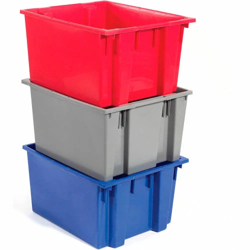 Buy ❤️ Global Industrial Stack and Nest Storage Container SNT230 No Lid 23-1/2 x 19-1/2 x 13, Blue - Pkg Qty 3 ⌛ 8 Buy ❤️ Global Industrial Stack and Nest Storage Container SNT230 No Lid 23-1/2 x 19-1/2 x 13, Blue - Pkg Qty 3 ⌛ - Image 8