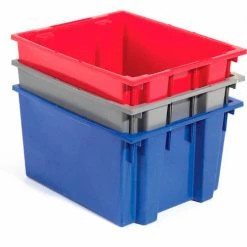 Buy ❤️ Global Industrial Stack and Nest Storage Container SNT230 No Lid 23-1/2 x 19-1/2 x 13, Blue - Pkg Qty 3 ⌛ 36 Buy ❤️ Global Industrial Stack and Nest Storage Container SNT230 No Lid 23-1/2 x 19-1/2 x 13, Blue - Pkg Qty 3 ⌛ -Containers shop 498427BL 15 1