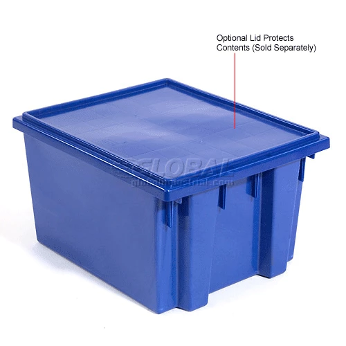Buy ❤️ Global Industrial Stack and Nest Storage Container SNT230 No Lid 23-1/2 x 19-1/2 x 13, Blue - Pkg Qty 3 ⌛ 24 Buy ❤️ Global Industrial Stack and Nest Storage Container SNT230 No Lid 23-1/2 x 19-1/2 x 13, Blue - Pkg Qty 3 ⌛ - Image 24
