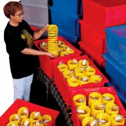 Deals 👏 Akro-Mils Nest & Stack Tote 35225 - 23-1/2"L x 19-1/2"W x 10"H, Gray - Pkg Qty 3 😉 -Containers shop 498427GY 20 1