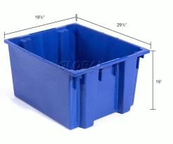 Coupon ๐ Akro-Mils Nest & Stack Tote 35300 - 29-1/2"L x 19-1/2"W x15"H, Blue - Pkg Qty 3 ๐ 50 Coupon ๐ Akro-Mils Nest & Stack Tote 35300 - 29-1/2"L x 19-1/2"W x15"H, Blue - Pkg Qty 3 ๐ -Containers shop 498464BL dim 1