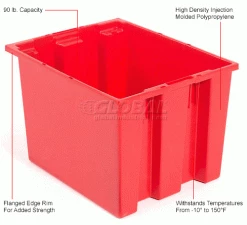 Flash Sale 🔔 Akro-Mils Nest & Stack Tote 35240 - 23-1/2"L x 15-1/2"W x 12"H, Red - Pkg Qty 3 🔔 43 Flash Sale 🔔 Akro-Mils Nest & Stack Tote 35240 - 23-1/2"L x 15-1/2"W x 12"H, Red - Pkg Qty 3 🔔 -Containers shop 498831RD 1wco