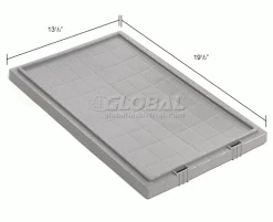 Best Sale ✔️ Akro-Mils Lid 35201 For Nest & Stack Tote 35200, Gray - Pkg Qty 6 🎉 -Containers shop 498832GY dim