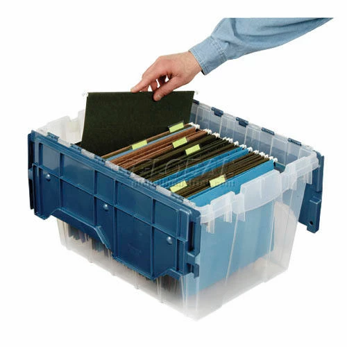 Cheap ⌛ Akro-Mils® Clear Attached Lid Container 66486FILEB w/File Rails - 21-1/2"L x 15"W x 12-1/2"H - Pkg Qty 6 🌟 6 Cheap ⌛ Akro-Mils® Clear Attached Lid Container 66486FILEB w/File Rails - 21-1/2"L x 15"W x 12-1/2"H - Pkg Qty 6 🌟 - Image 6