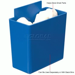 Flash Sale 🥰 Little Bin QBC111 For Plastic Stacking Bins - 1-3/4 x 3-1/4 x 3 Blue - Pkg Qty 48 👏 -Containers shop 550103BL 2wco
