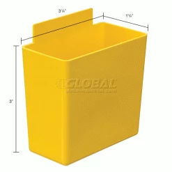 Discount 👍 Little Bin QBC111 for Plastic Stacking Bins - 1-3/4 x 3-1/4 x 3 Yellow - Pkg Qty 48 🎁 18 Discount 👍 Little Bin QBC111 for Plastic Stacking Bins - 1-3/4 x 3-1/4 x 3 Yellow - Pkg Qty 48 🎁 -Containers shop 550103YL dim