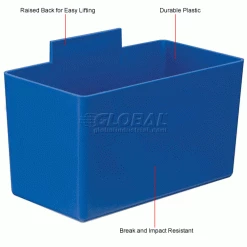 Budget 💯 Little Inner Bin Cup QBC112 for Plastic Stacking Bins - 2-3/4 x 5-1/4 x 3 Blue - Pkg Qty 48 👍 -Containers shop 550105BL 1wco