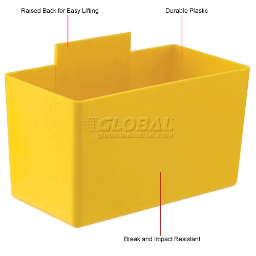 Deals 👍 QBC112 Little Inner Bin Cup for Plastic Stacking Bins - 2-3/4 x 5-1/4 x 3 Yellow - Pkg Qty 48 😍 6 Deals 👍 QBC112 Little Inner Bin Cup for Plastic Stacking Bins - 2-3/4 x 5-1/4 x 3 Yellow - Pkg Qty 48 😍 - Image 6