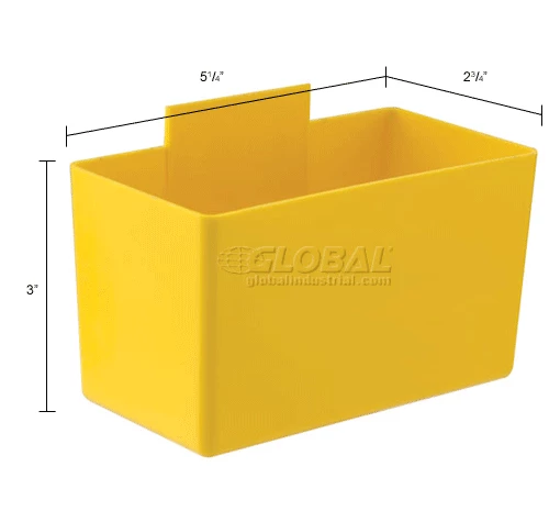 Deals 👍 QBC112 Little Inner Bin Cup for Plastic Stacking Bins - 2-3/4 x 5-1/4 x 3 Yellow - Pkg Qty 48 😍 9 Deals 👍 QBC112 Little Inner Bin Cup for Plastic Stacking Bins - 2-3/4 x 5-1/4 x 3 Yellow - Pkg Qty 48 😍 - Image 9