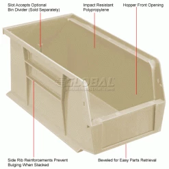 Flash Sale π Global Industrial Plastic Stack & Hang Bin, 5-1/2"W x 14-3/4"D x 5"H, Beige - Pkg Qty 12 π 38 Flash Sale π Global Industrial Plastic Stack & Hang Bin, 5-1/2"W x 14-3/4"D x 5"H, Beige - Pkg Qty 12 π -Containers shop 550106BG 1wco