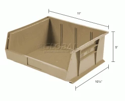 Top 10 ⭐ Global Industrial Plastic Stack & Hang Bin,11"W x 10-7/8"D x 5"H, Beige - Pkg Qty 6 🤩 54 Top 10 ⭐ Global Industrial Plastic Stack & Hang Bin,11"W x 10-7/8"D x 5"H, Beige - Pkg Qty 6 🤩 -Containers shop 550108BG dim