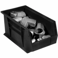 Wholesale 🥰 Plastic Stack & Hang Bin, 8-1/4"W x 18"D x 9"H, Black - Pkg Qty 6 🥰 -Containers shop 550112BK 01