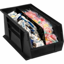 Wholesale 🥰 Plastic Stack & Hang Bin, 8-1/4"W x 18"D x 9"H, Black - Pkg Qty 6 🥰 -Containers shop 550112BK 06