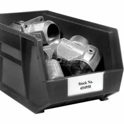 Wholesale 🥰 Plastic Stack & Hang Bin, 8-1/4"W x 18"D x 9"H, Black - Pkg Qty 6 🥰 -Containers shop 550112BK 13