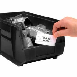 Wholesale 🥰 Plastic Stack & Hang Bin, 8-1/4"W x 18"D x 9"H, Black - Pkg Qty 6 🥰 -Containers shop 550112BK 14