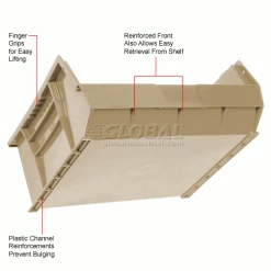 Top 10 ⭐ Global Industrial Plastic Stack & Hang Bin,11"W x 10-7/8"D x 5"H, Beige - Pkg Qty 6 🤩 51 Top 10 ⭐ Global Industrial Plastic Stack & Hang Bin,11"W x 10-7/8"D x 5"H, Beige - Pkg Qty 6 🤩 -Containers shop 550114BG 2wco