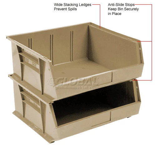 Top 10 ⭐ Global Industrial Plastic Stack & Hang Bin,11"W x 10-7/8"D x 5"H, Beige - Pkg Qty 6 🤩 25 Top 10 ⭐ Global Industrial Plastic Stack & Hang Bin,11"W x 10-7/8"D x 5"H, Beige - Pkg Qty 6 🤩 - Image 25