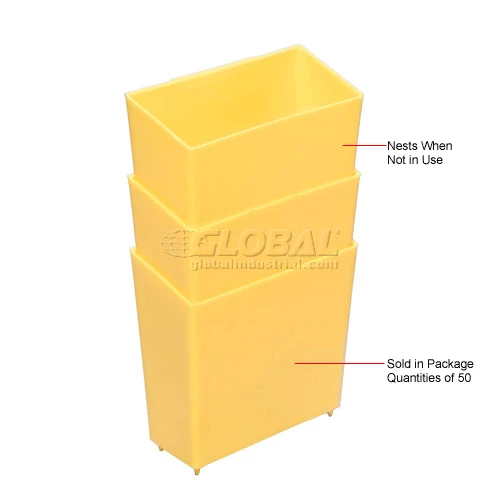 Coupon ✨ Global Industrial Little Bin For Plastic Bins - 4 x 2 x 4 Yellow - Pkg Qty 50 ❤️ 8 Coupon ✨ Global Industrial Little Bin For Plastic Bins - 4 x 2 x 4 Yellow - Pkg Qty 50 ❤️ - Image 8