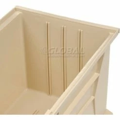 Buy 🎁 Plastic Stack & Hang Bin, 11"W x 18"D x 10"H, Ivory - Pkg Qty 4 ⭐ -Containers shop 550119BG 07